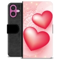Étui Portefeuille Premium iPhone 16 Plus - Love