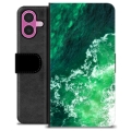 Étui Portefeuille Premium iPhone 16 Plus - Vagues