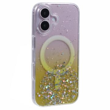 Coque MagSafe iPhone 16 Plus Sparkle Glow - Jaune