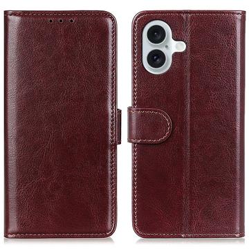 Etui portefeuille iPhone 16 Plus avec fermeture magnétique