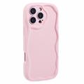 Coque iPhone 16 Pro en TPU Candy Color Wavy - Rose