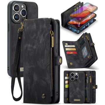 Étui Portefeuille iPhone 16 Pro Multifonctionnel 2-en-1 Caseme 008