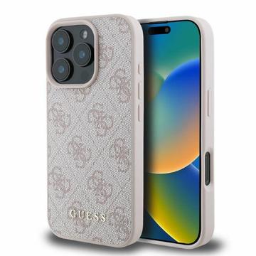 Coque Hybride iPhone 16 Pro Guess 4G Metal Gold Logo