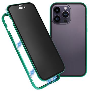 Coque Magnétique iPhone 16 Pro avec Verre Trempé - Confidentialité - Verte