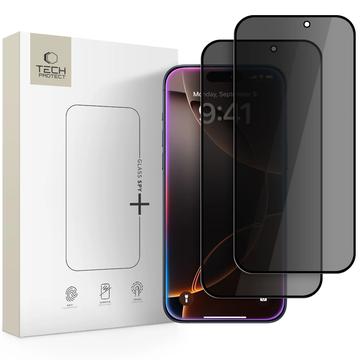 Protection d\'écran iPhone 16 Pro Max/17 Pro Max Tech-Protect Glass Spy+ Privacy - 2 Pcs. - Noir