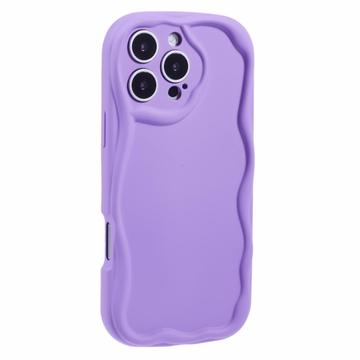 Coque iPhone 16 Pro Max en TPU Candy Color Wavy - Violete