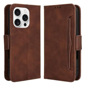 Étui portefeuille iPhone 16 Pro Max Porte-Cartes - Marron