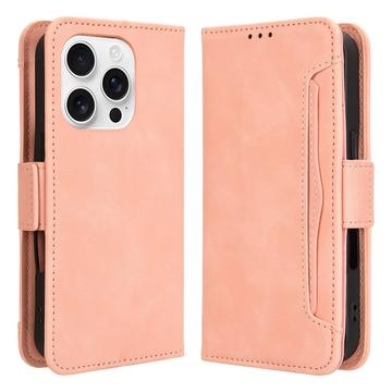 Étui portefeuille iPhone 16 Pro Max Porte-Cartes - Rose