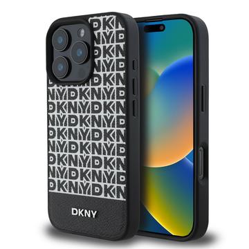 Coque iPhone 16 Pro Max DKNY Repeat Pattern Bottom Stripe - Compatible MagSafe