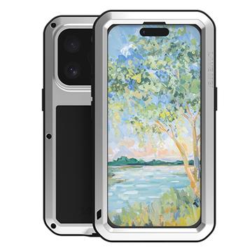Coque Hybride iPhone 16 Pro Max Love Mei Powerful - Argenté