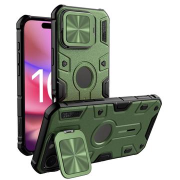 Coque Hybride iPhone 16 Pro Max Nillkin CamShield Armor Prop - Compatible MagSafe - Verte