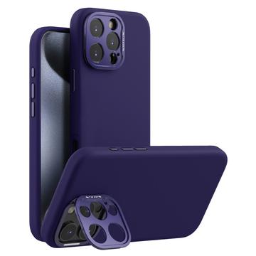 Coque iPhone 16 Pro Max en silicone liquide Nillkin LensWing Pro - Compatible MagSafe - Violete
