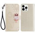 Etui iPhone 16 Pro Max Hibou Strass