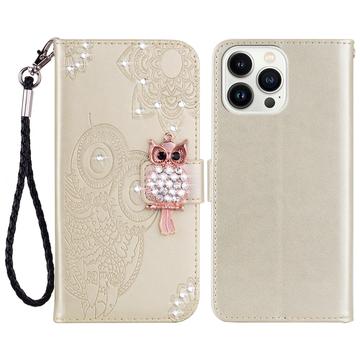 Etui iPhone 16 Pro Max Hibou Strass