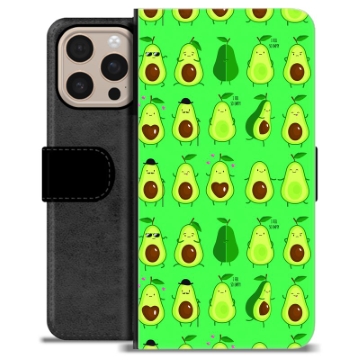 Étui Portefeuille Premium iPhone 16 Pro Max - Avocado Pattern