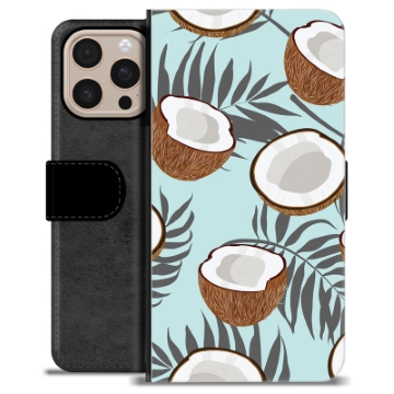 Étui Portefeuille Premium iPhone 16 Pro Max - Noix de Coco