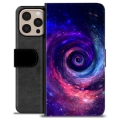 Étui Portefeuille Premium iPhone 16 Pro Max - Galaxie