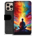 Étui Portefeuille Premium iPhone 16 Pro Max - Méditation