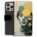Étui Portefeuille Premium iPhone 16 Pro Max - Ambiance Vintage