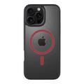 Coque MagSafe iPhone 16 Pro Max Tactical MagForce Hyperstealth 2.0 - Noire / Rouge