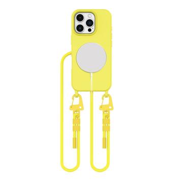 Coque MagSafe iPhone 16 Pro Max Tech-Protect MagNecklace - Jaune