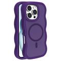 Coque hybride magnétique iPhone 16 Pro Max bord d'onde - Violete
