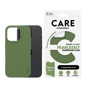 Coque iPhone 16 Pro PanzerGlass Care Fearlessly Fashionable - Compatible MagSafe - Vert