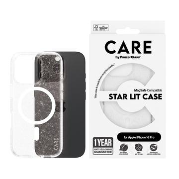 Coque iPhone 16 Pro PanzerGlass Care Star Lit - Compatible MagSafe - Blanc