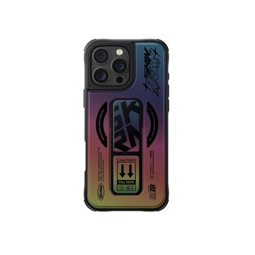 Coque iPhone 16 Pro avec Support de poignée Skinarma Kira Kobai Mag - Holographique