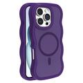Coque hybride magnétique iPhone 16 Pro bord d'onde - Violete