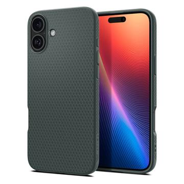 Coque iPhone 16 en TPU Spigen Liquid Air - Vert Foncé