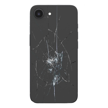 Réparation Cache Batterie pour iPhone 16e - Verre Seulement - Noir