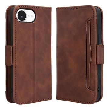Étui portefeuille iPhone 16e Porte-Cartes - Marron