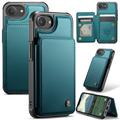Étui Caseme C22 iPhone 16e avec portefeuille de cartes protégé par RFID - Vert