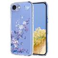Coque iPhone 16e en TPU à motif floral - Violete