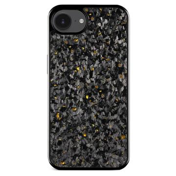 Coque hybride iPhone 16e Texture forgée - Or