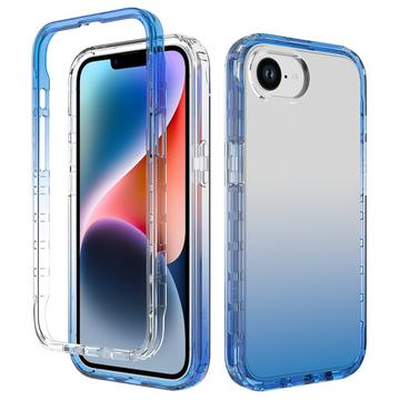 Coque Hybride iPhone 16e Gradient Series - Bleue / Transparente