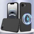 Coque iPhone 16e en Silicone Liquide - Compatible MagSafe - Noire