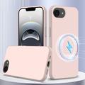 Coque iPhone 16e en Silicone Liquide - Compatible MagSafe - Rose