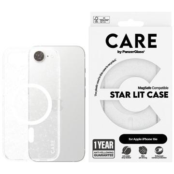 Coque iPhone 16e PanzerGlass Care Star Lit - Compatible MagSafe - Blanche