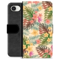 Étui Portefeuille Premium iPhone 16e - Fleurs Roses