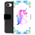 Étui Portefeuille Premium iPhone 16e - Licorne