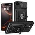 Coque Hybride iPhone 16e à Anneau Rotatif avec Protection pour Appareil Photo