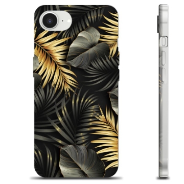 Coque iPhone 16e en TPU - Feuilles Dorées