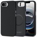 Coque plastique iPhone 16e Tech-Protect Ion Carbon - Compatible MagSafe - Noire / Argente