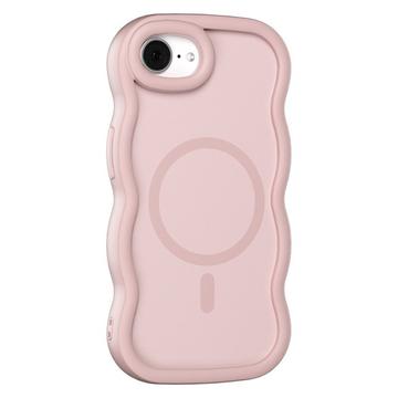 Coque hybride magnétique iPhone 16e bord d\'onde - Rose