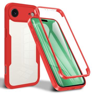 Coque iPhone 17 Air - Série 360 Protection - Rouge / Claire