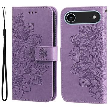 Étui Portefeuille iPhone 17 Air Mandala Série - Violet