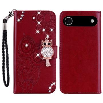 Etui hibou iPhone Air iPhone Air avec strass - Rouge