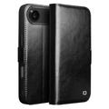 Etui Portefeuille iPhone 17 Air en Cuir Qialino Classic - Noir